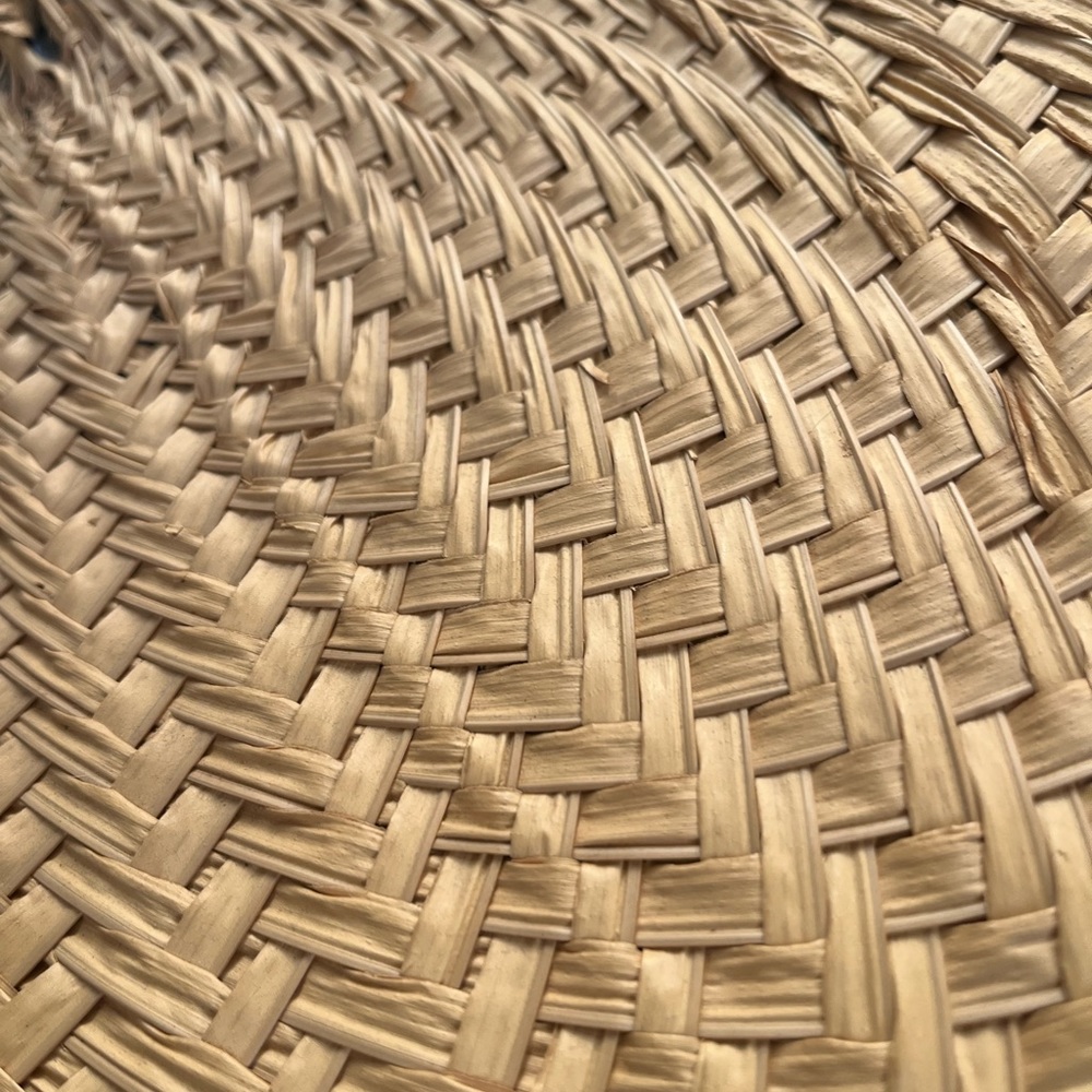Natural Raffia Hand Fans - Picture 4 of 6